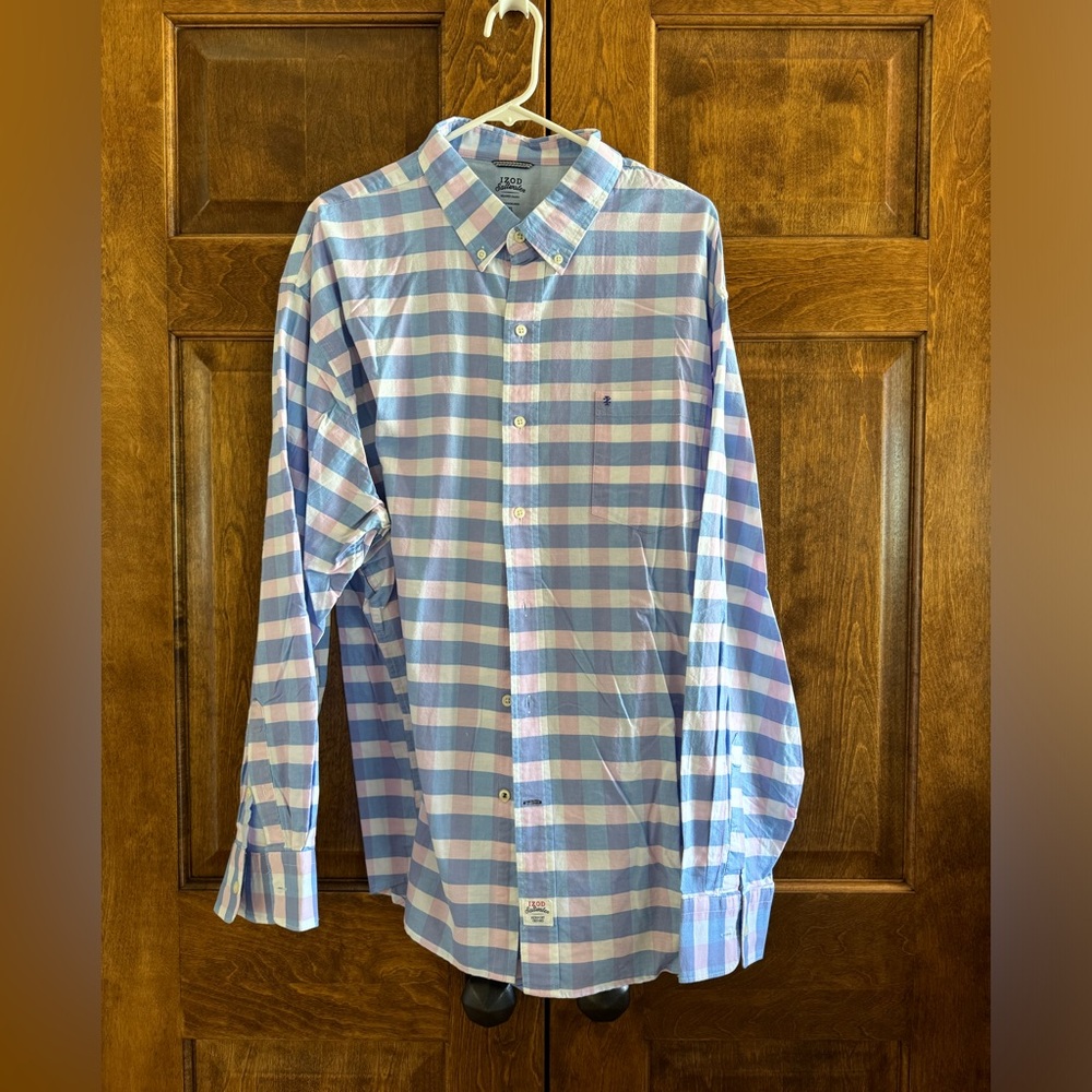 IZOD Saltwater Relaxed Classic Button Down Shirt - Men's Size XXL